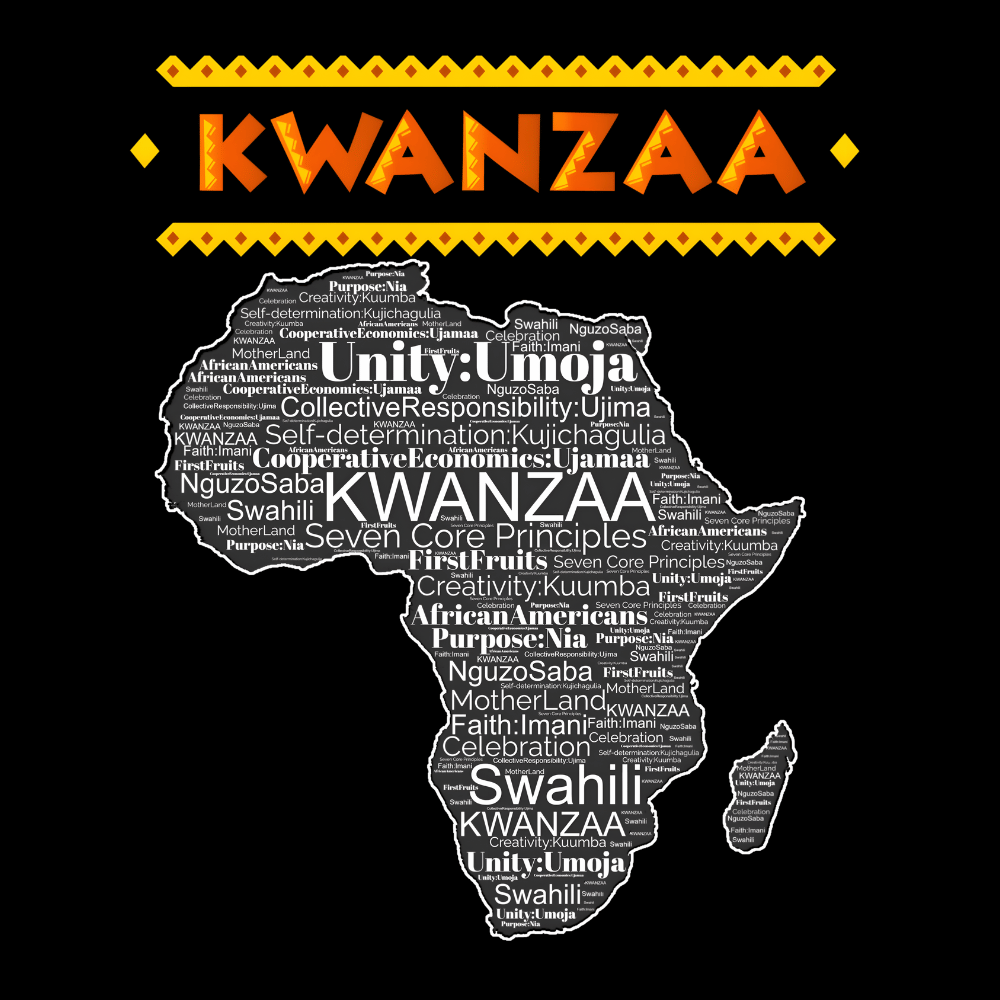 Kwanzaa Africa Black History African American Graphic Design T-Shirt