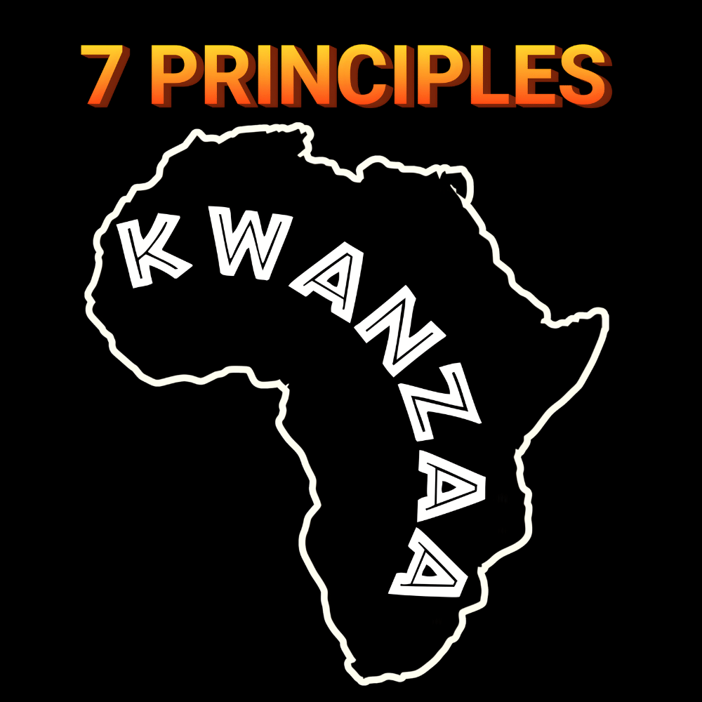 Kwanzaa Africa Seven Principles of Kwanzaa Urban Design T-Shirt