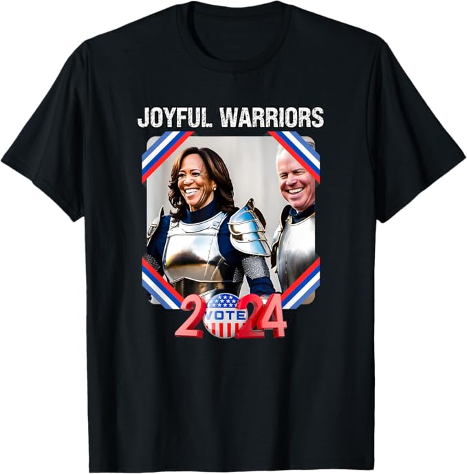 Harris Walz 2024,Tim Walz, Kamala Harris,Joyful Warriors T-Shirt