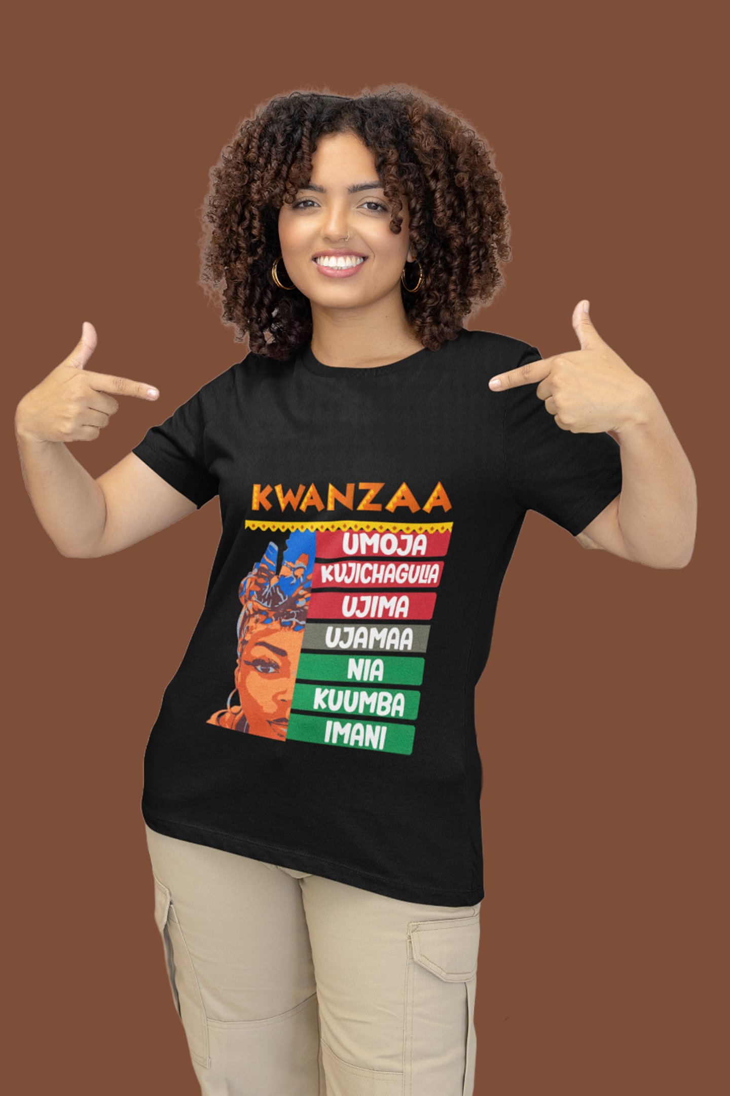 Kwanzaa Africa Authentic African American Design T-Shirt
