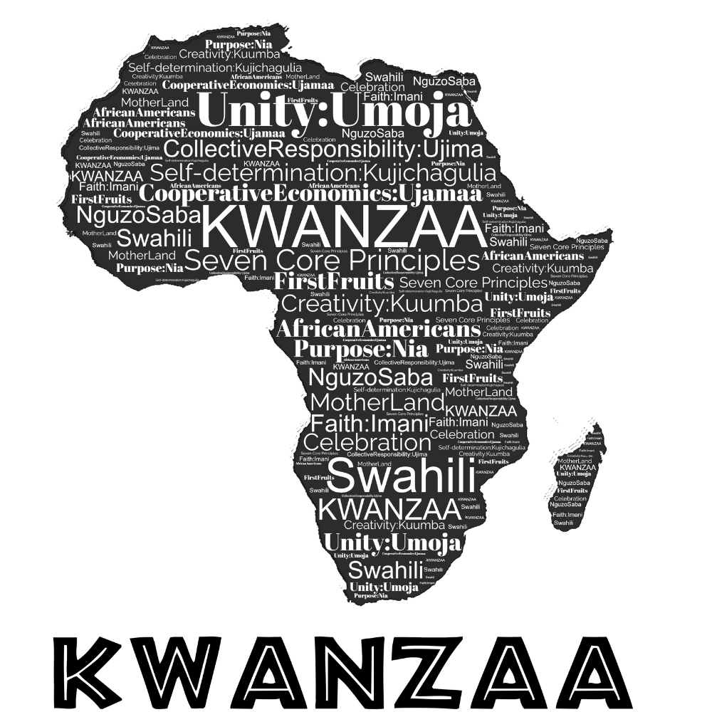 Kwanzaa Seven Principles of Kwanzaa Africa Graphic Design T-Shirt