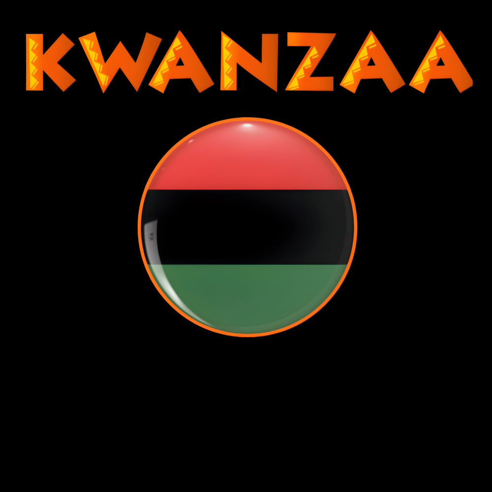Kwanzaa Authentic Red Black Green African American Design T-Shirt