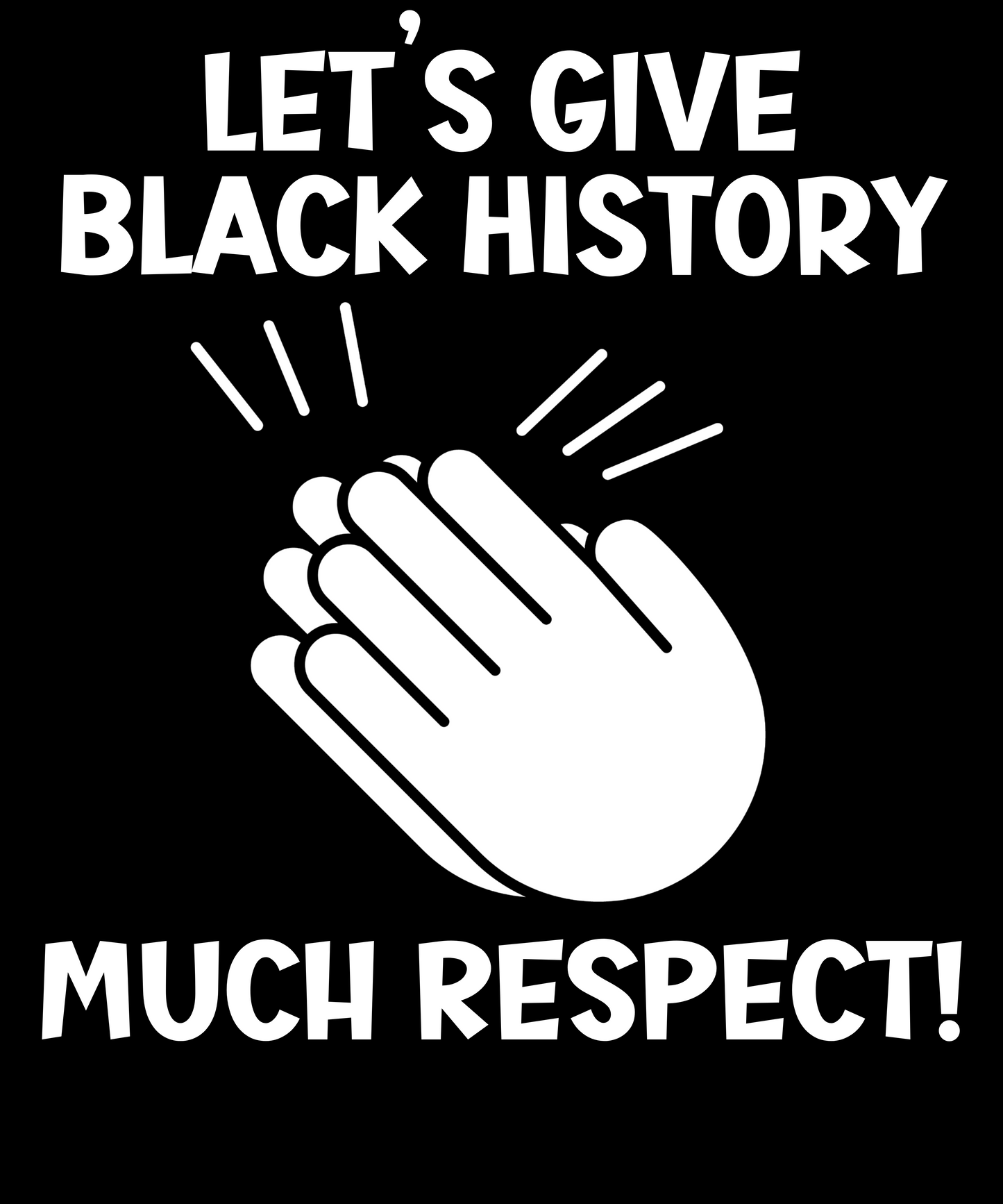 Black History Month Much Respect Design Pullover Hoodie