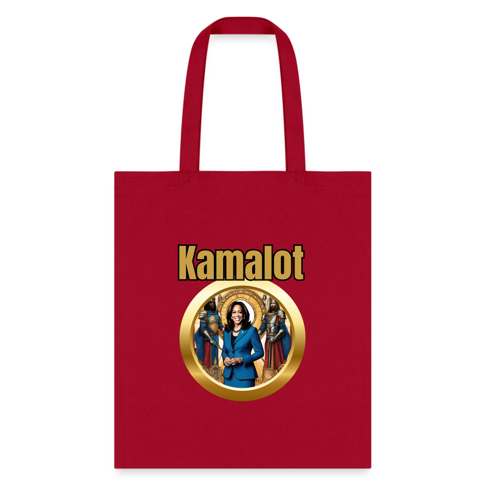 Kamelot 2024 Ridin With Kamal Harris For President Tote Bag - red
