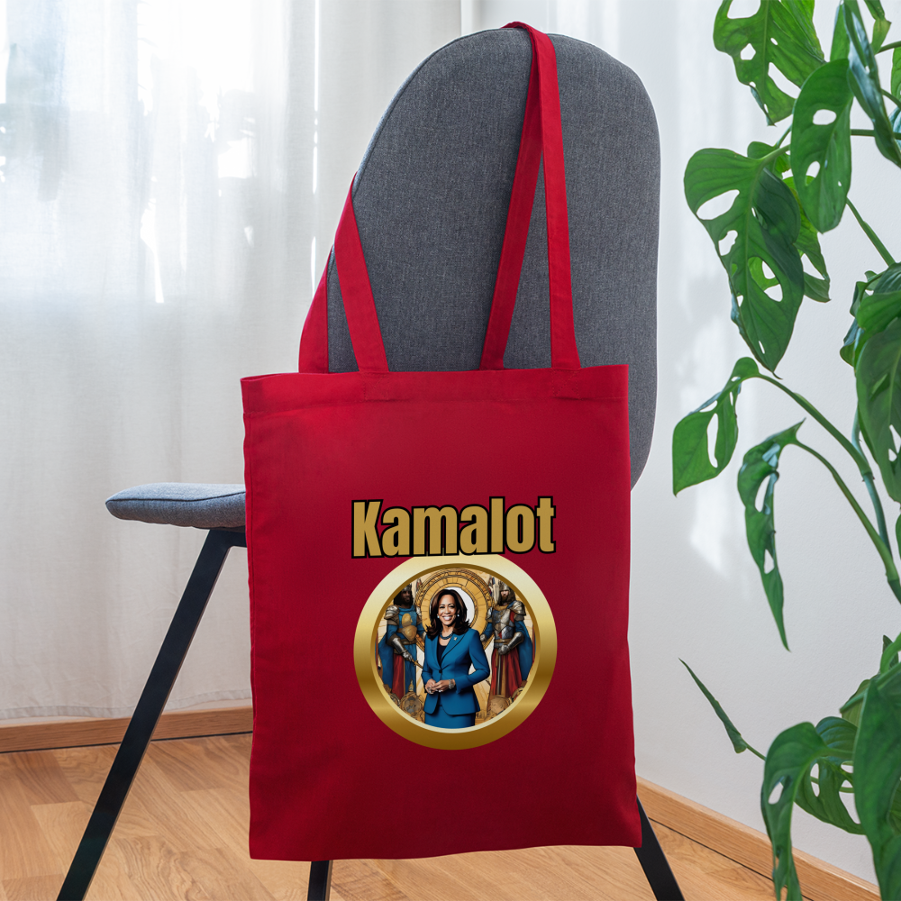 Kamelot 2024 Ridin With Kamal Harris For President Tote Bag - red