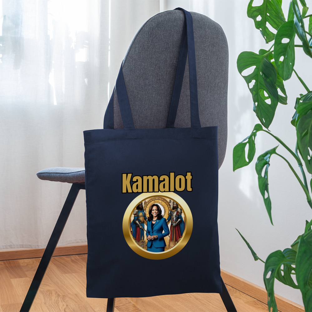Kamelot 2024 Ridin With Kamal Harris For President Tote Bag - navy