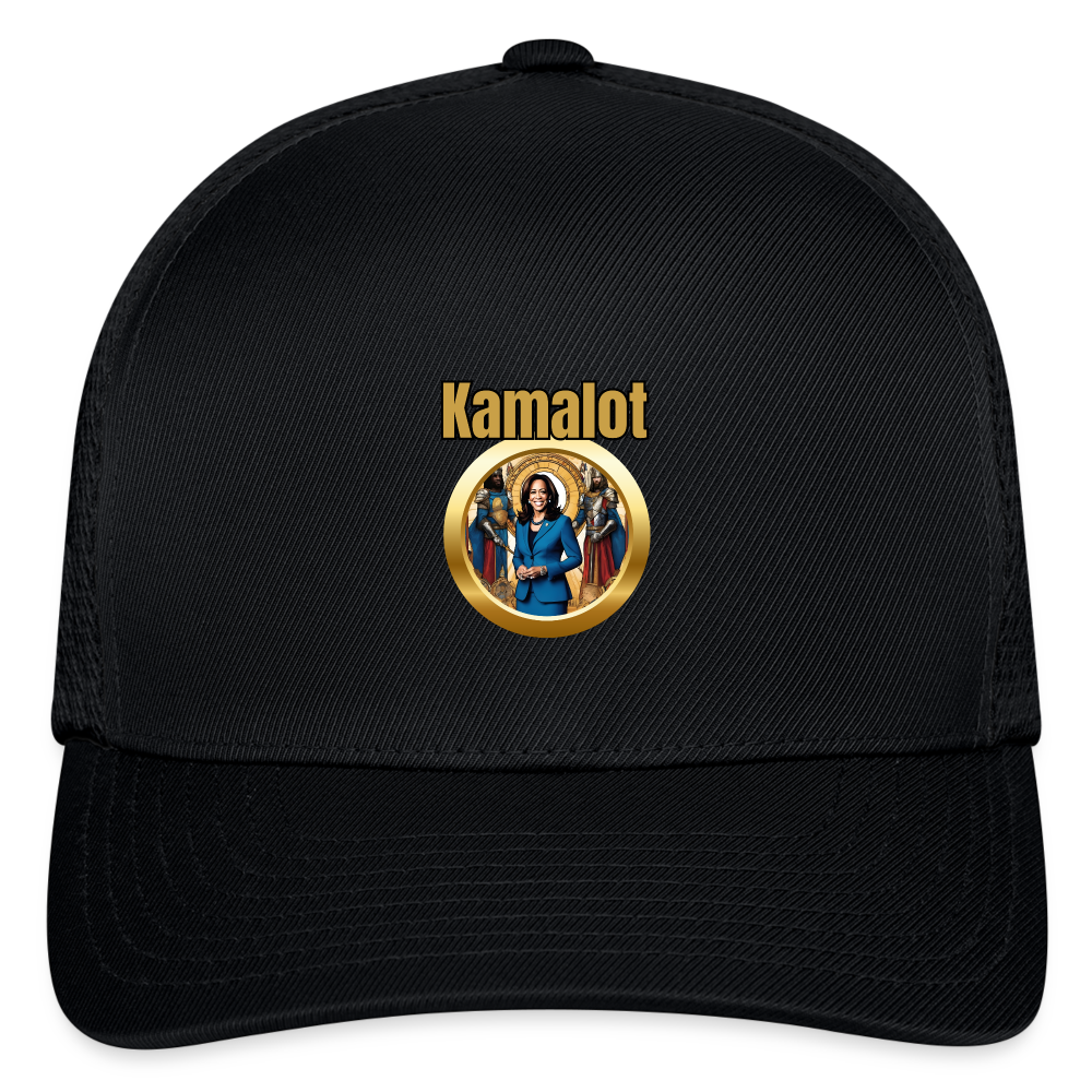 Kamelot 2024 Ridin With Kamal Harris For President Flexfit Fitted Baseball Cap - black
