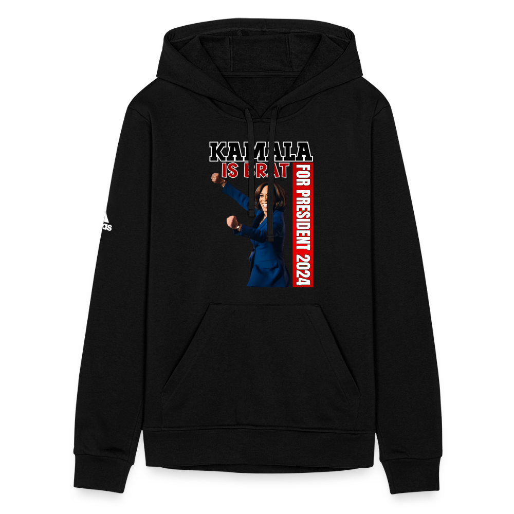 Kamala is brat, for president 2024, Adidas Unisex Fleece Hoodie - black