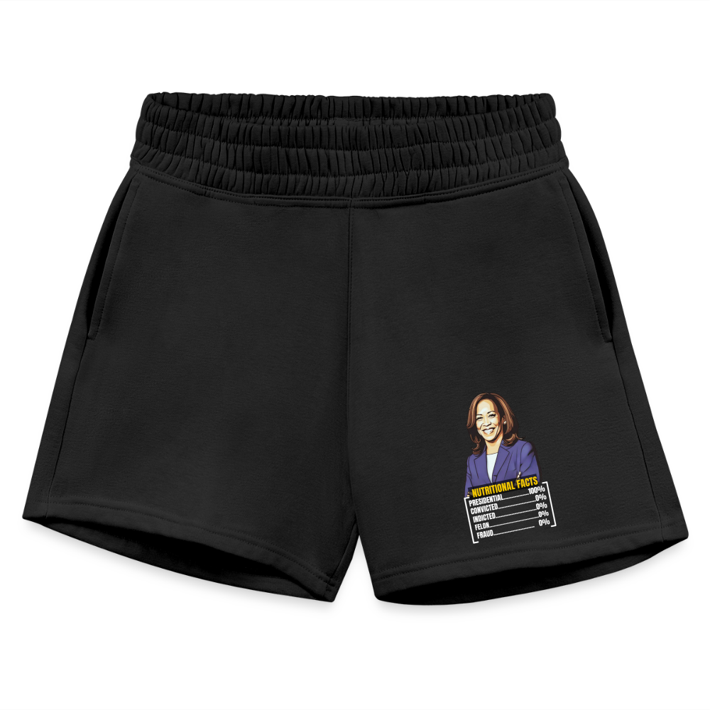 Kamala Harris 2024 presidential nutrition facts, Women's Jogger Short - black