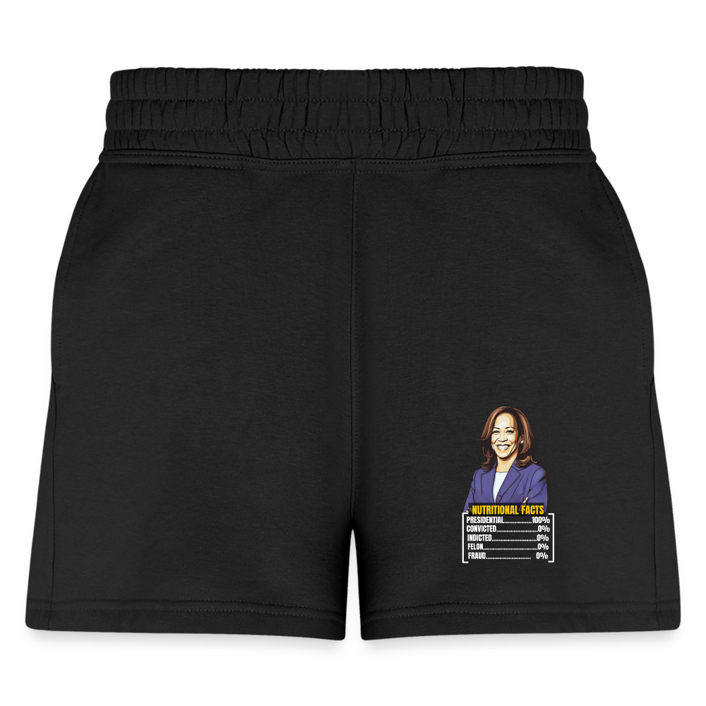 Kamala Harris 2024 presidential nutrition facts, Women's Jogger Short - black