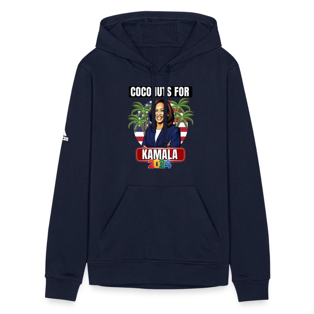 Kamala Harris for President You Think You Just Fell Out Of A Coconut Tree 2024, Adidas Unisex Fleece Hoodie - french navy