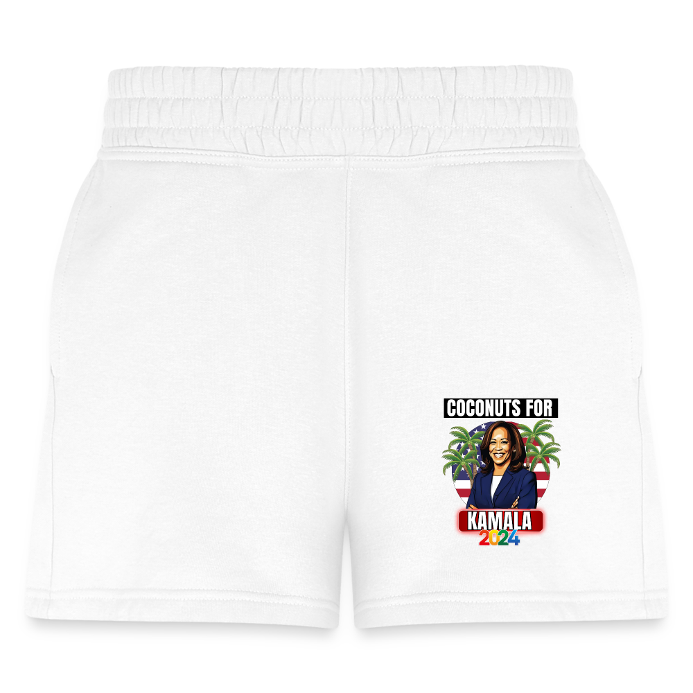 Kamala Harris for President You Think You Just Fell Out Of A Coconut Tree 2024, Women's Jogger Short - white