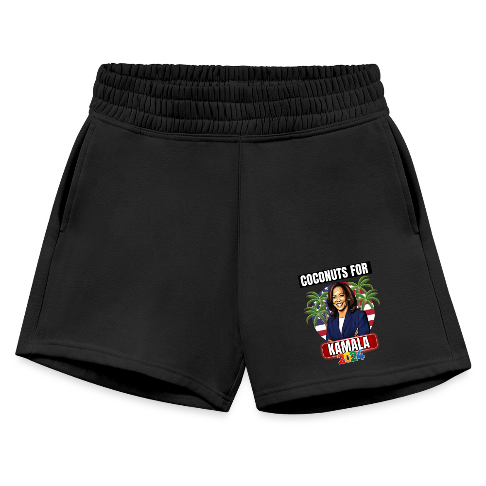 Kamala Harris for President You Think You Just Fell Out Of A Coconut Tree 2024, Women's Jogger Short - black