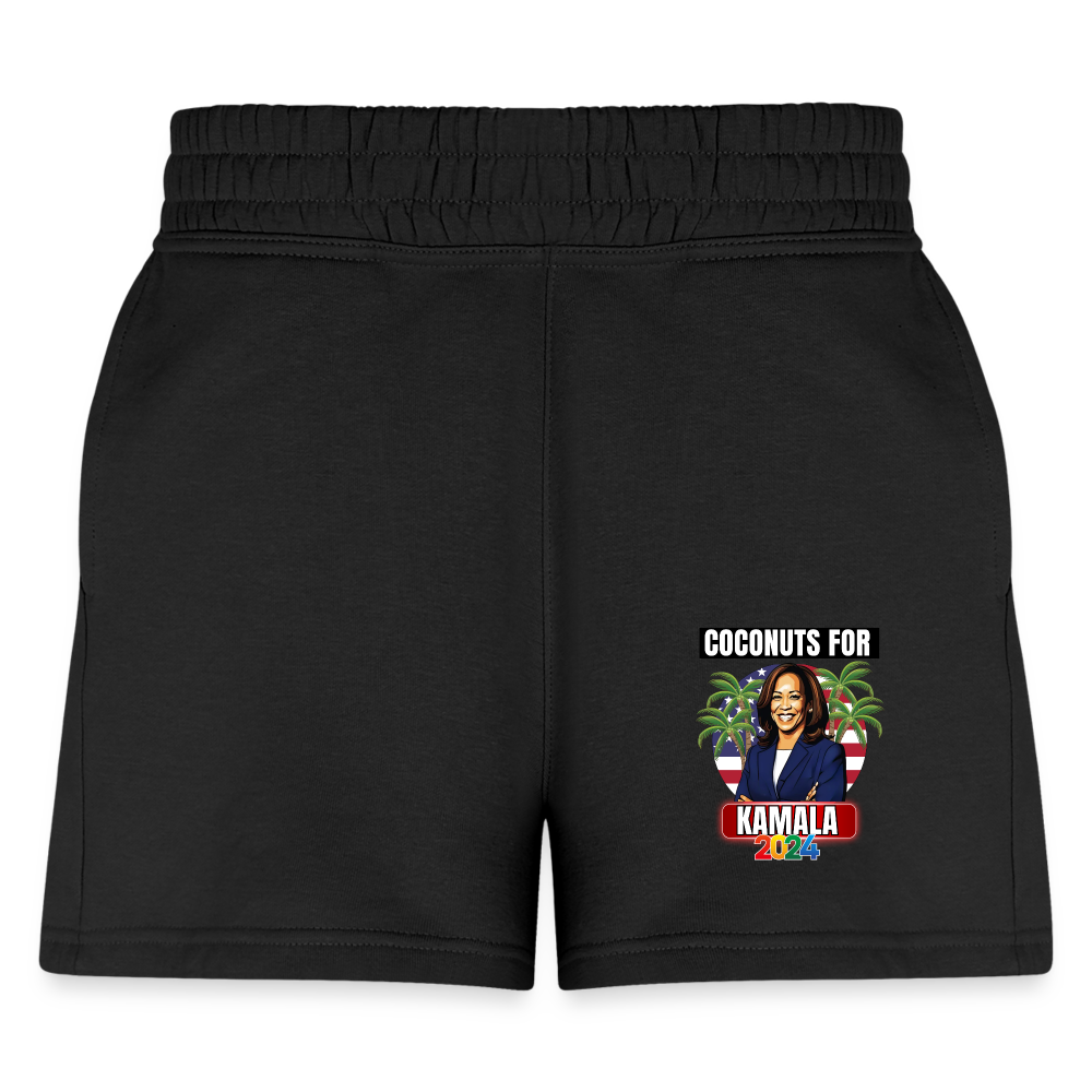 Kamala Harris for President You Think You Just Fell Out Of A Coconut Tree 2024, Women's Jogger Short - black