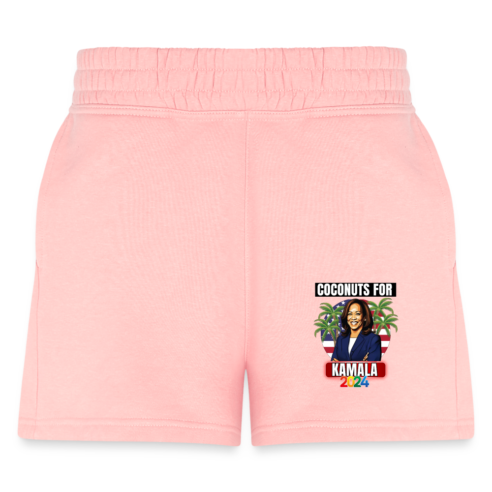 Kamala Harris for President You Think You Just Fell Out Of A Coconut Tree 2024, Women's Jogger Short - light pink