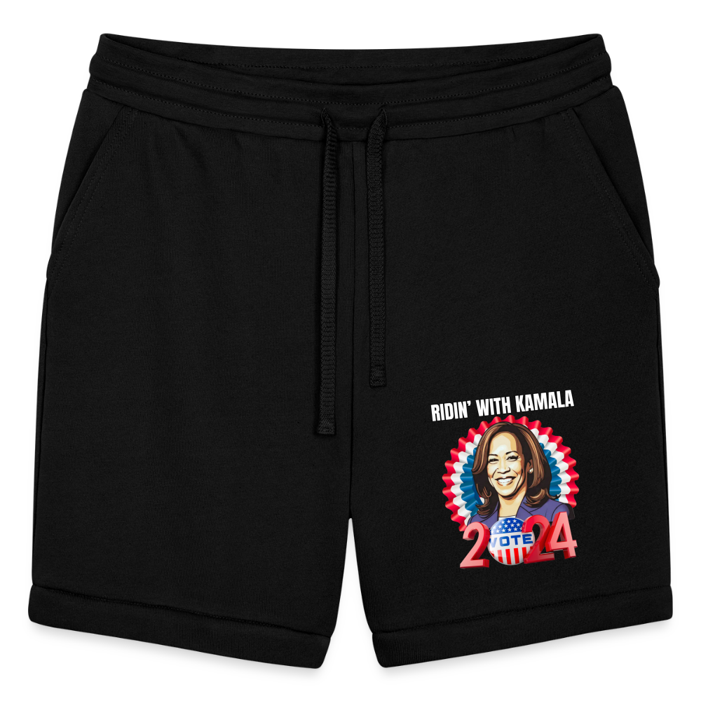 Ridin with Kamala harris for president 2024, Bella + Canvas Unisex Short - black