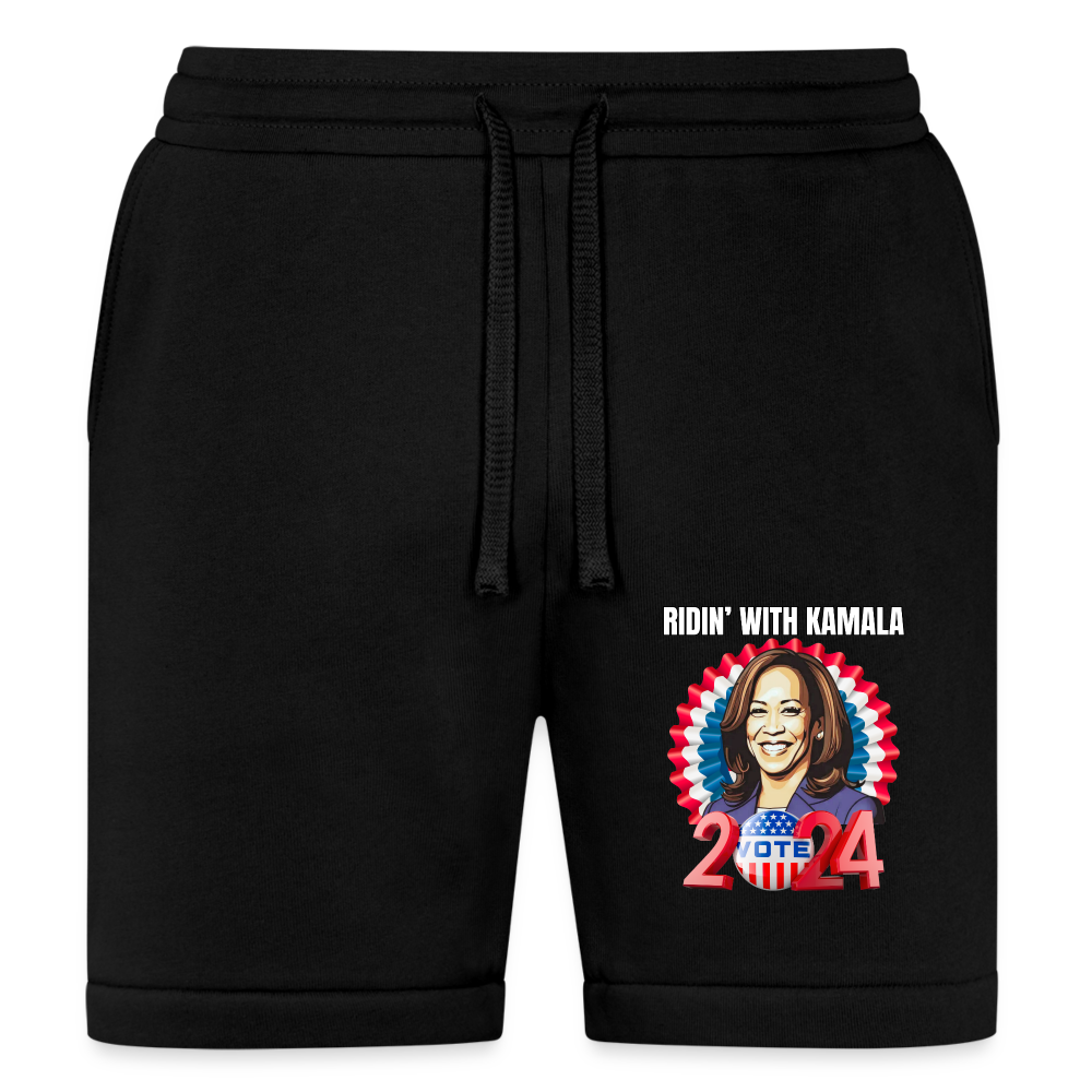 Ridin with Kamala harris for president 2024, Bella + Canvas Unisex Short - black