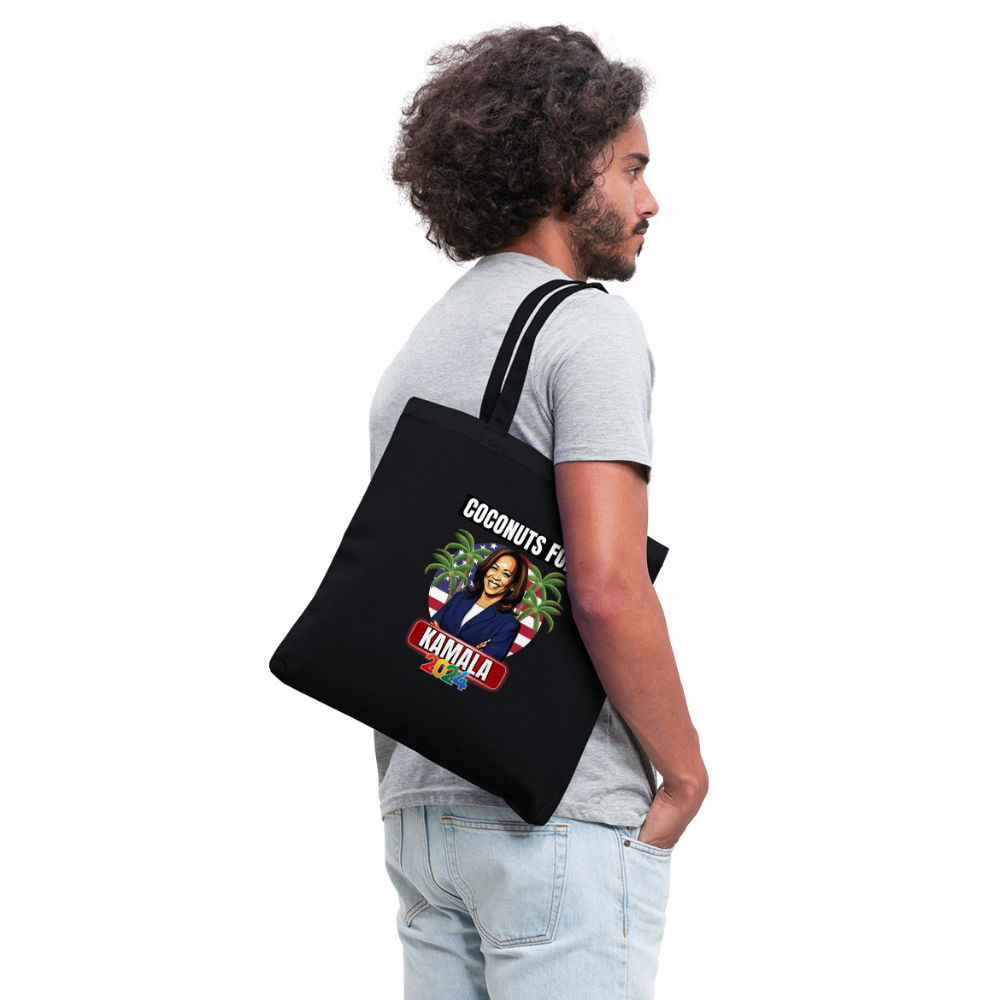 Kamala Harris for President You Think You Just Fell Out Of A Coconut Tree 2024, Tote Bag - black