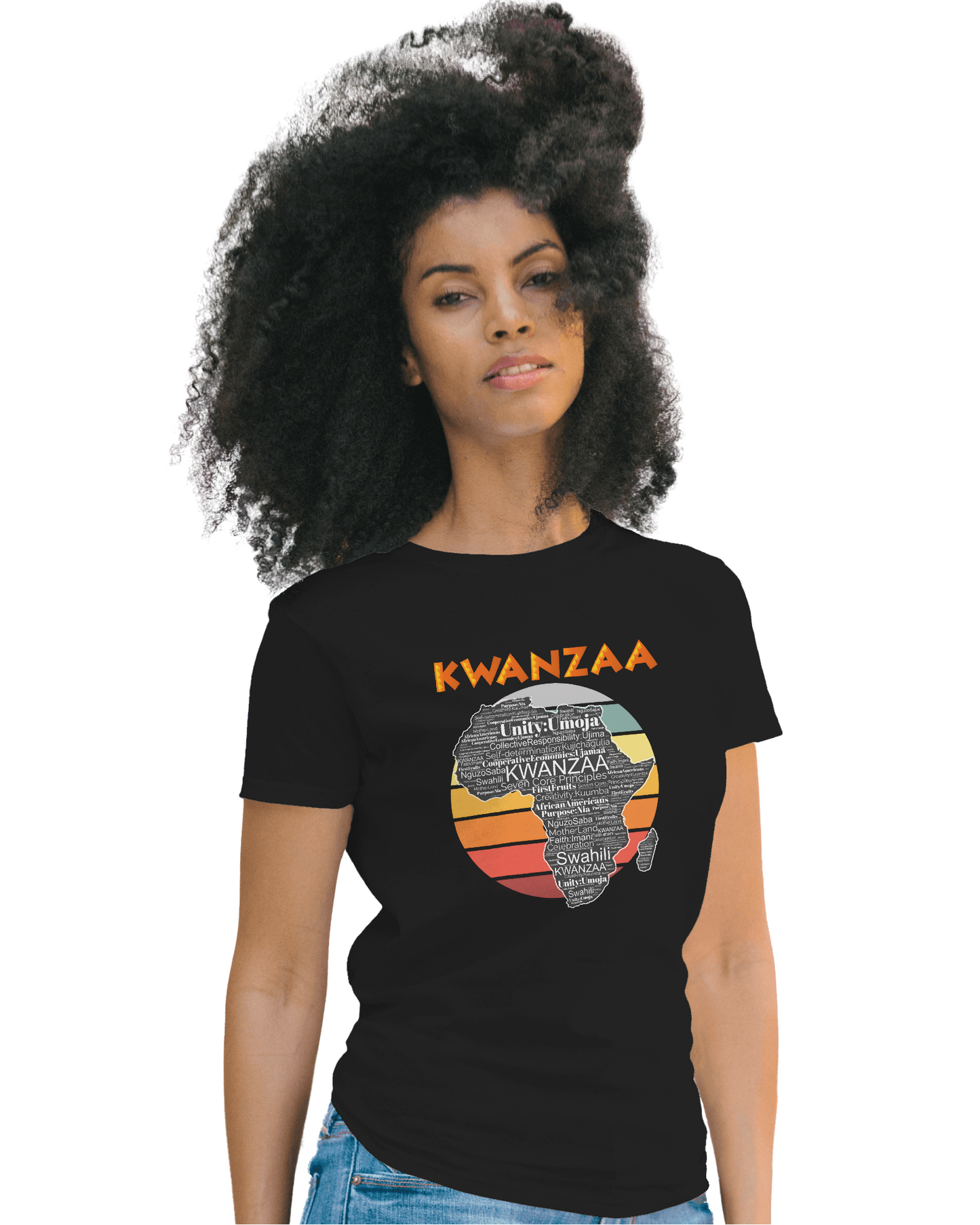 Kwanzaa Africa Seven Principles of Kwanzaa African American T-Shirt