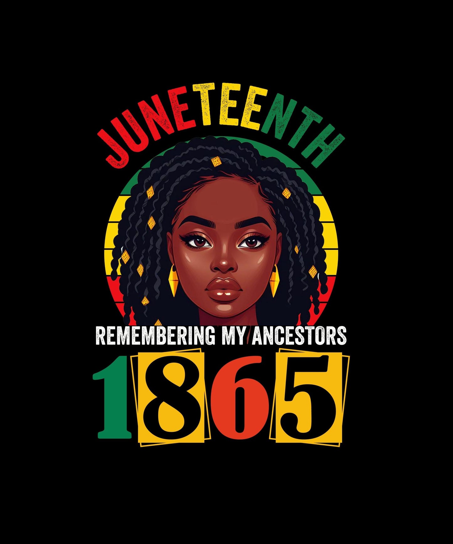 Juneteenth 1865 Remembering My Ancestors T-shirt