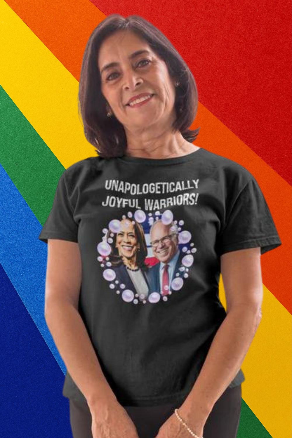 Harris Walz 2024, Joyful Warrior, Kamala Harris, Tim Walz T-Shirt