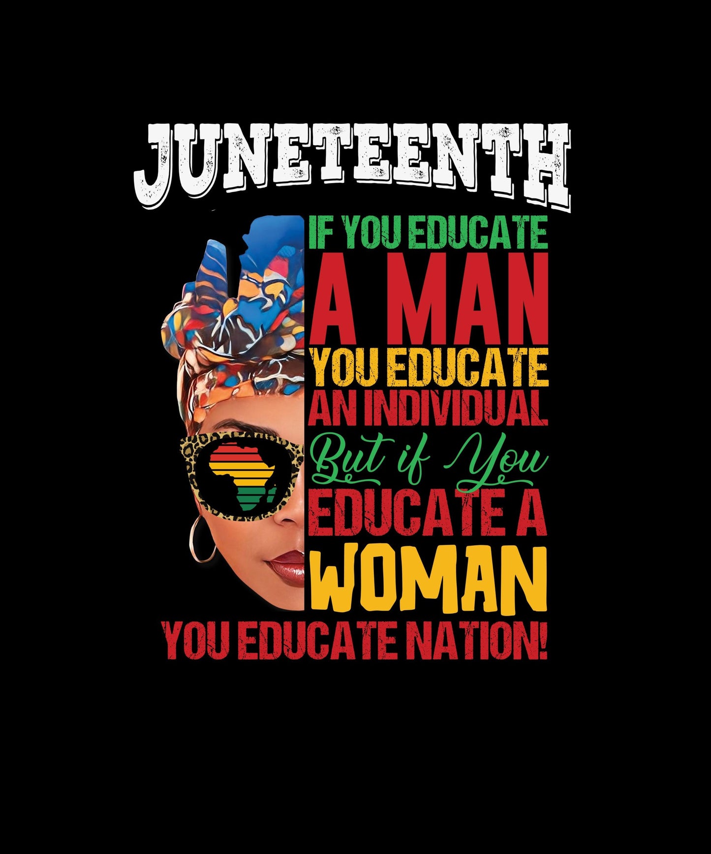 Juneteenth Honor Black Women T-shirt