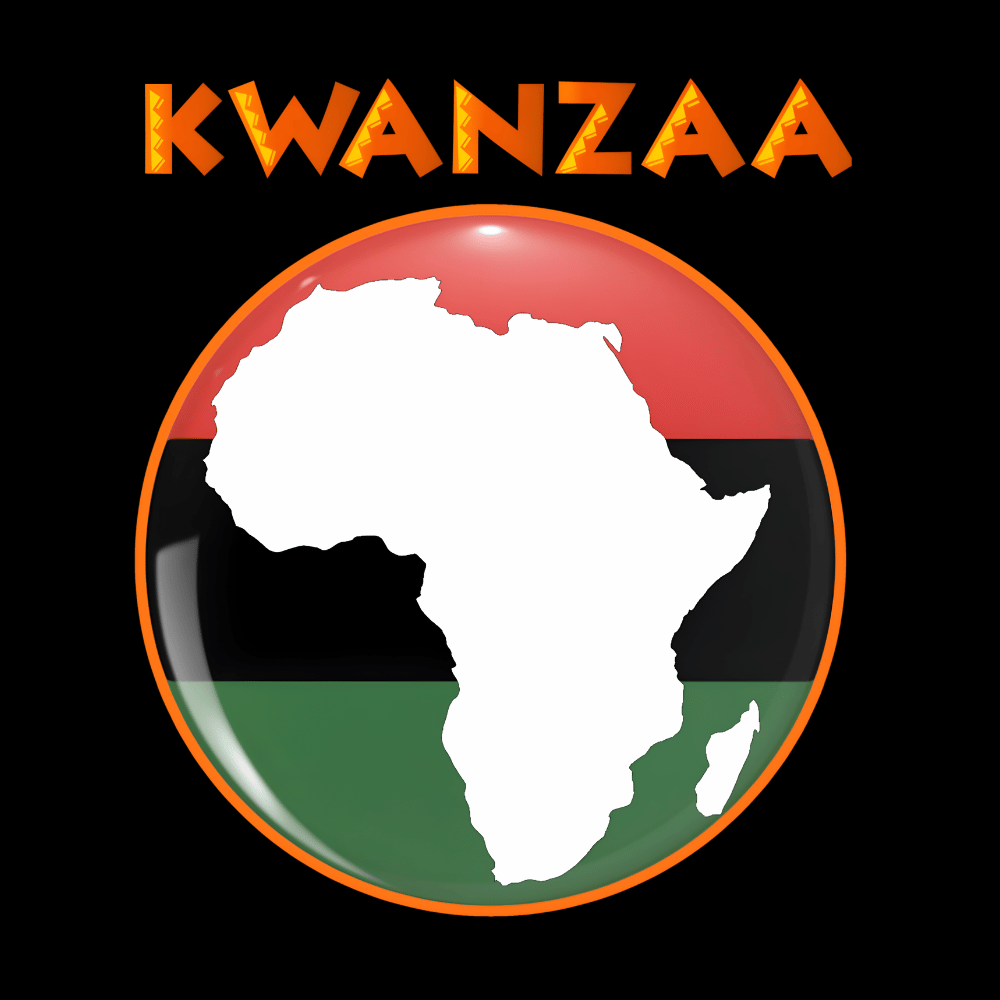 Kwanzaa Africa Red Black and Green African American Graphic T-Shirt