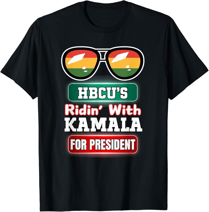 HBCU Ridin With Kamala, Historical HBCU's United 2024. HBC T-Shirt