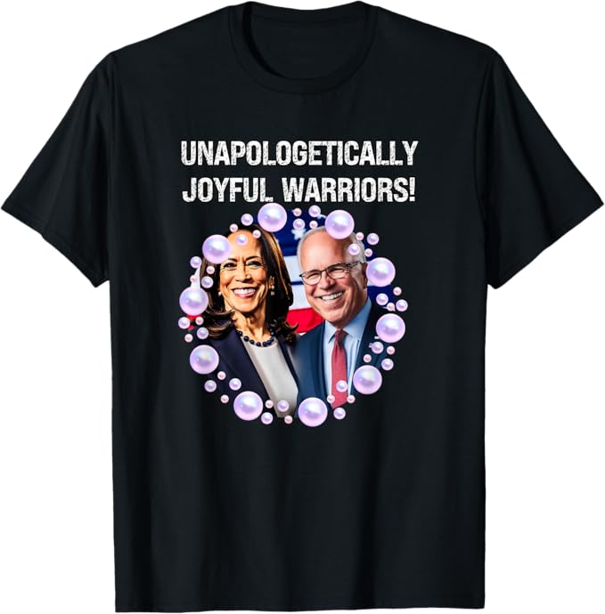 Harris Walz 2024, Joyful Warrior, Kamala Harris, Tim Walz T-Shirt