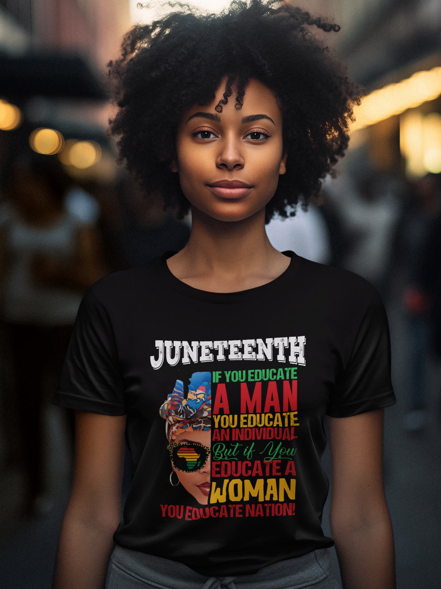 Juneteenth Honor Black Women T-shirt