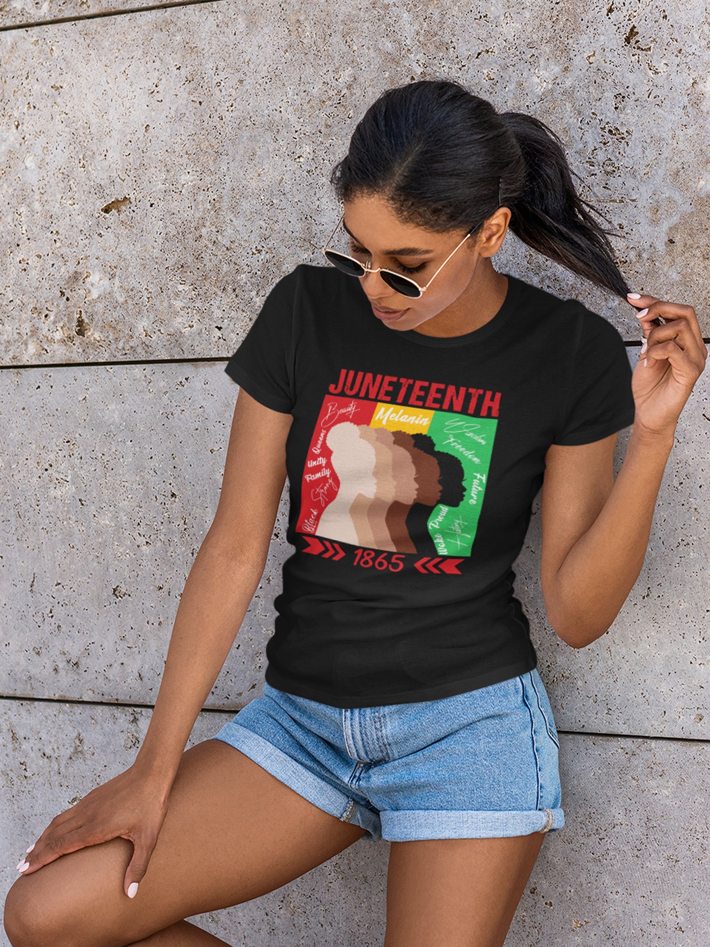 Juneteenth Celebtating Our Melanin History Since 1865 T-shirt