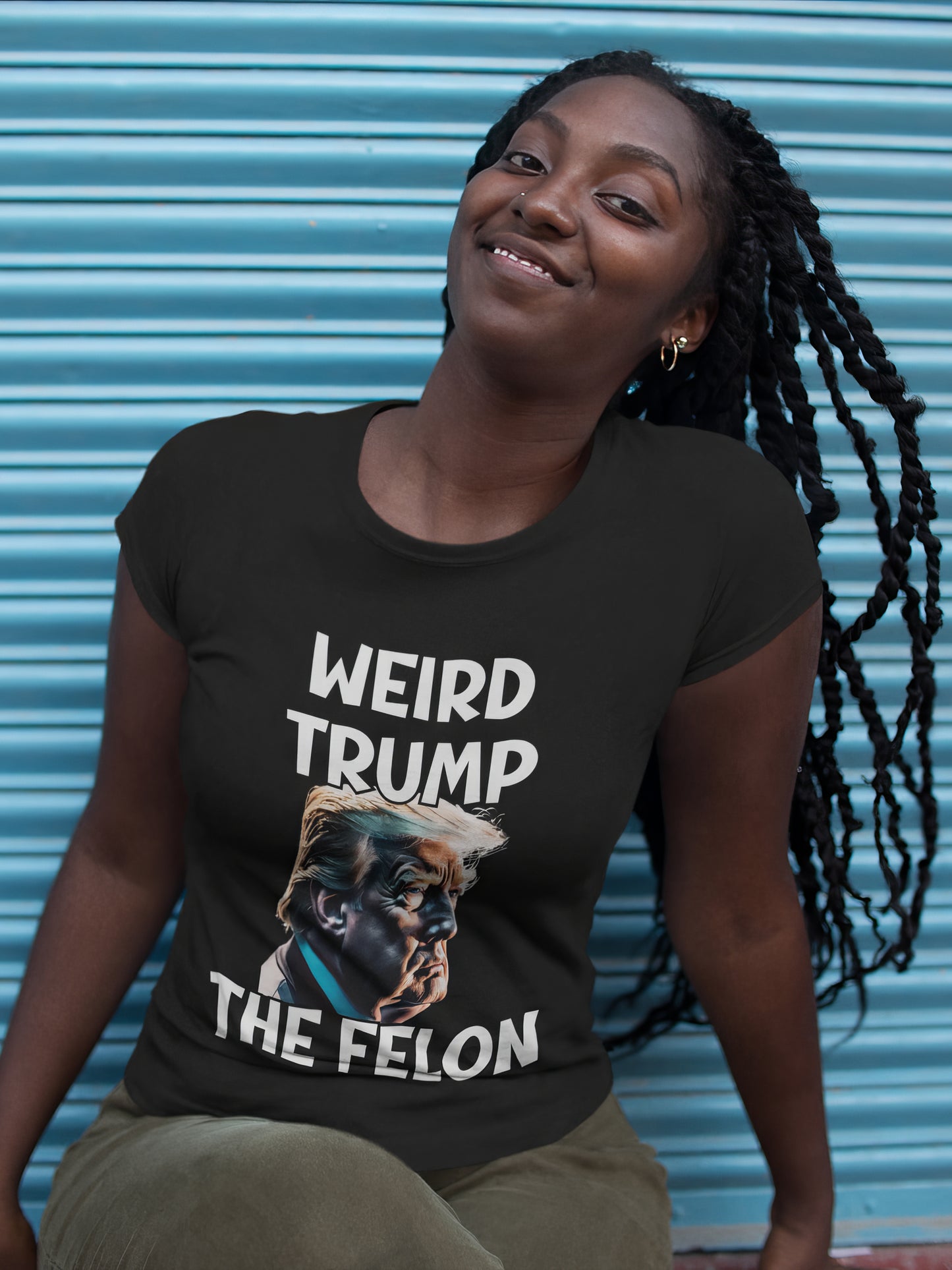 Weird Trump, Convicted Felony, Funny Ridin With Kamala, T-Shirt