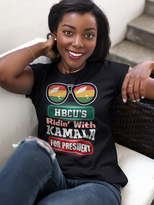 HBCU Ridin With Kamala, Historical HBCU's United 2024. HBC T-Shirt