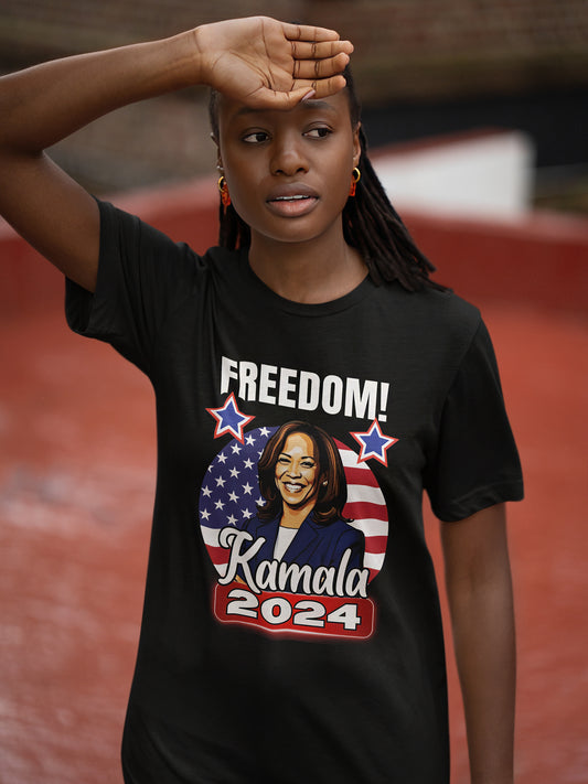 Kamala Freedom. Kamala Harris Freedom, Ridin With Kamala T-Shirt