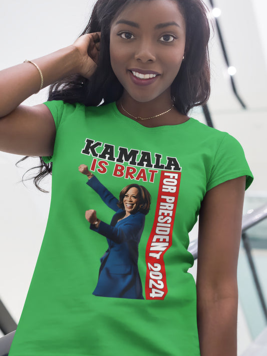 Kamala Is Brat, Ridin With Kamala Harris For President, 2024 T-Shirt