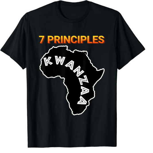 Kwanzaa Africa Seven Principles of Kwanzaa Urban Design T-Shirt