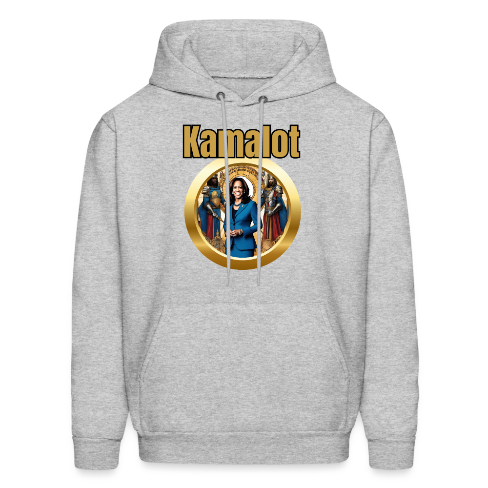 Kamelot 2024 Ridin With Kamal Harris For President Men's Hoodie - heather gray