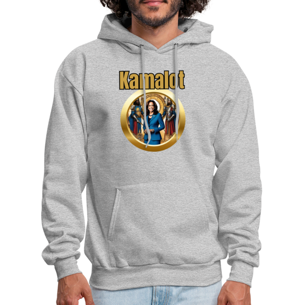 Kamelot 2024 Ridin With Kamal Harris For President Men's Hoodie - heather gray