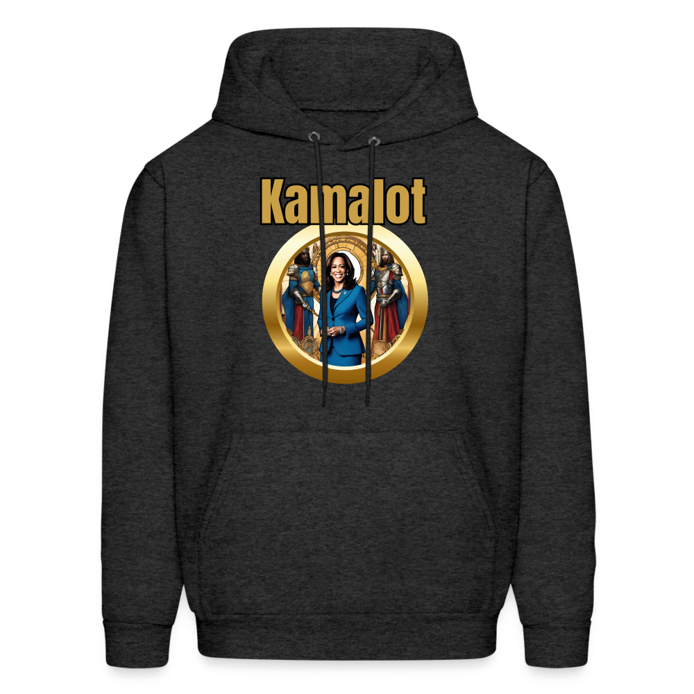 Kamelot 2024 Ridin With Kamal Harris For President Men's Hoodie - charcoal grey