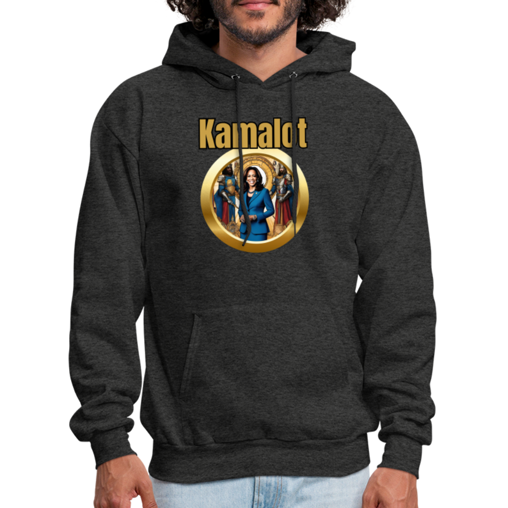 Kamelot 2024 Ridin With Kamal Harris For President Men's Hoodie - charcoal grey