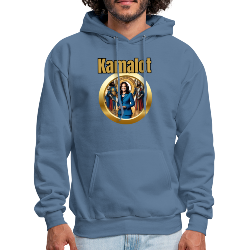 Kamelot 2024 Ridin With Kamal Harris For President Men's Hoodie - denim blue