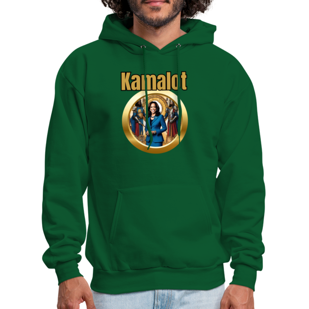 Kamelot 2024 Ridin With Kamal Harris For President Men's Hoodie - forest green