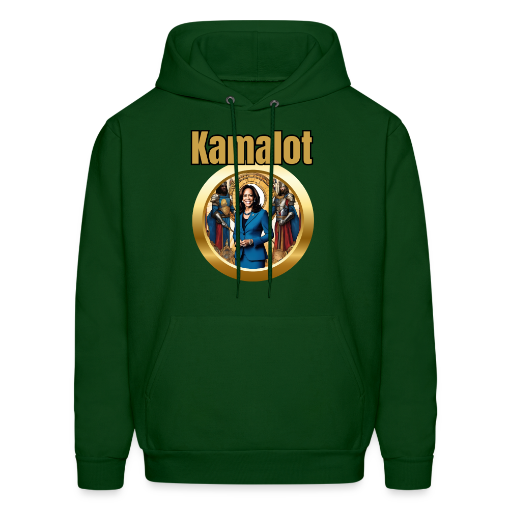 Kamelot 2024 Ridin With Kamal Harris For President Men's Hoodie - forest green