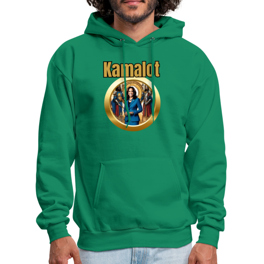 Kamelot 2024 Ridin With Kamal Harris For President Men's Hoodie - kelly green