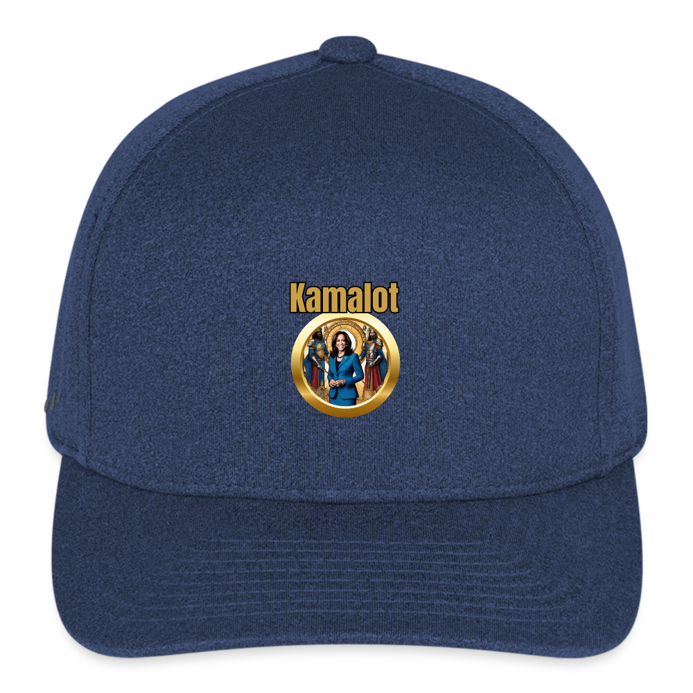 Kamal Harris For President Flexfit Fitted Melange Baseball Cap - heather navy