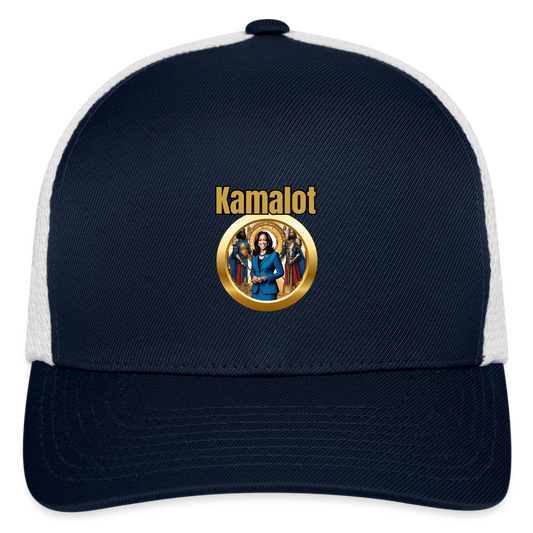 Kamelot 2024 Ridin With Kamal Harris For President Flexfit Fitted Baseball Cap - navy/white