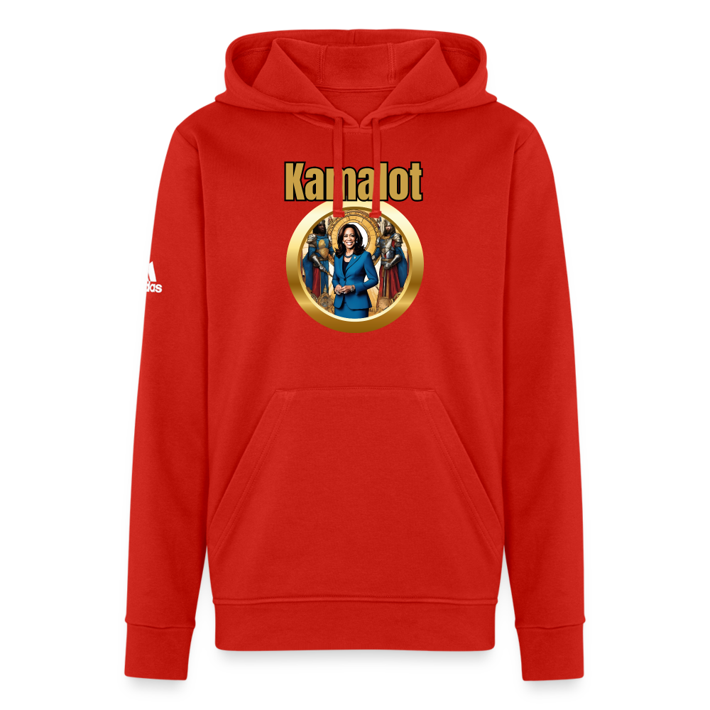 Ridin With Kamal Harris For President Adidas Unisex Fleece Hoodie - red