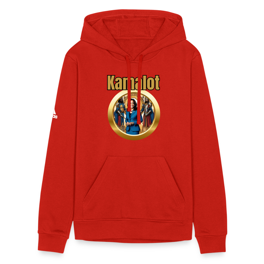 Ridin With Kamal Harris For President Adidas Unisex Fleece Hoodie - red