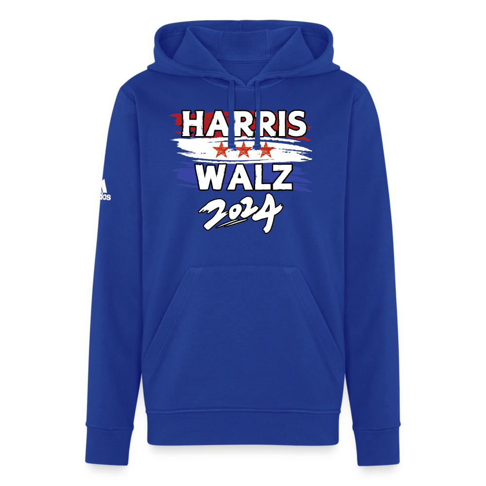 Kamala Harris and Tim Walz, Your vote matters 2024 Adidas Unisex Fleece Hoodie - royal blue