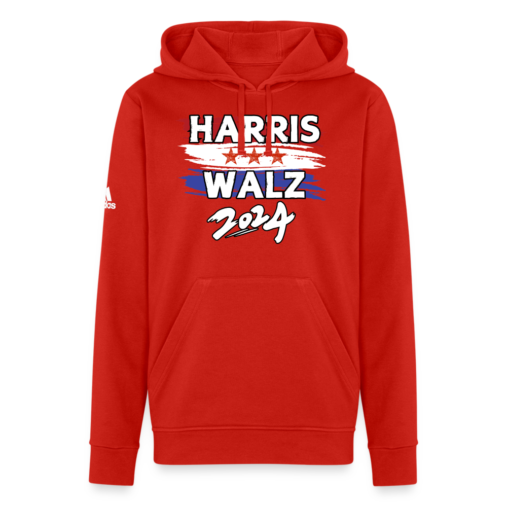 Kamala Harris and Tim Walz, Your vote matters 2024 Adidas Unisex Fleece Hoodie - red